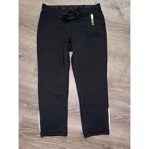 Roxy Dayflight Tech Women Black Athletic Cropped Leggings Activewear  Medium